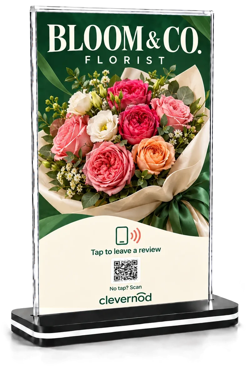Sample stand for a florist, Bloom & Co.