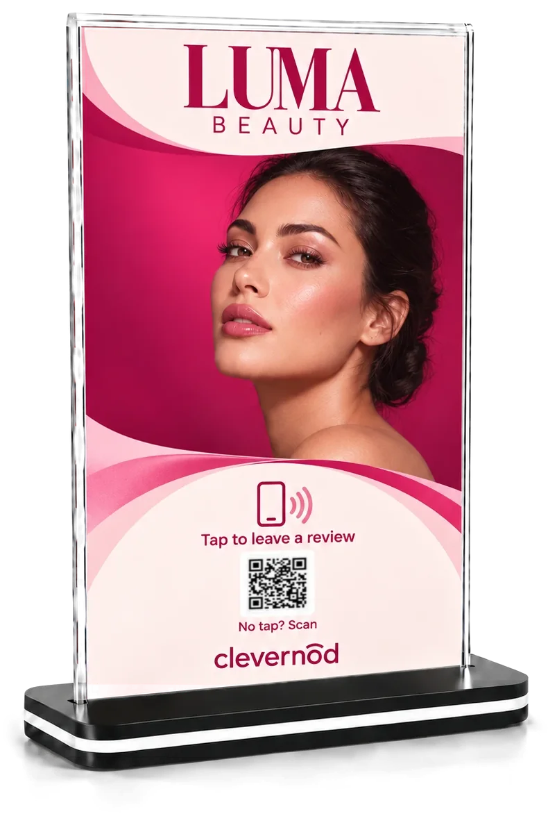 Sample stand for a beauty salon, Luma